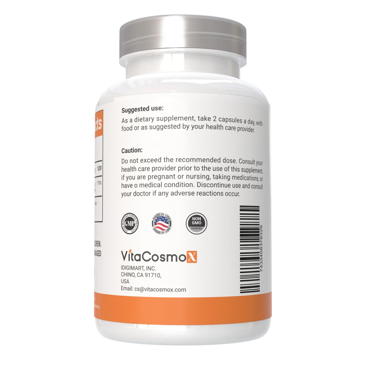 VitaCosmoX Liposomal Vitamin C Supplement 1700mg, 120 Capsules