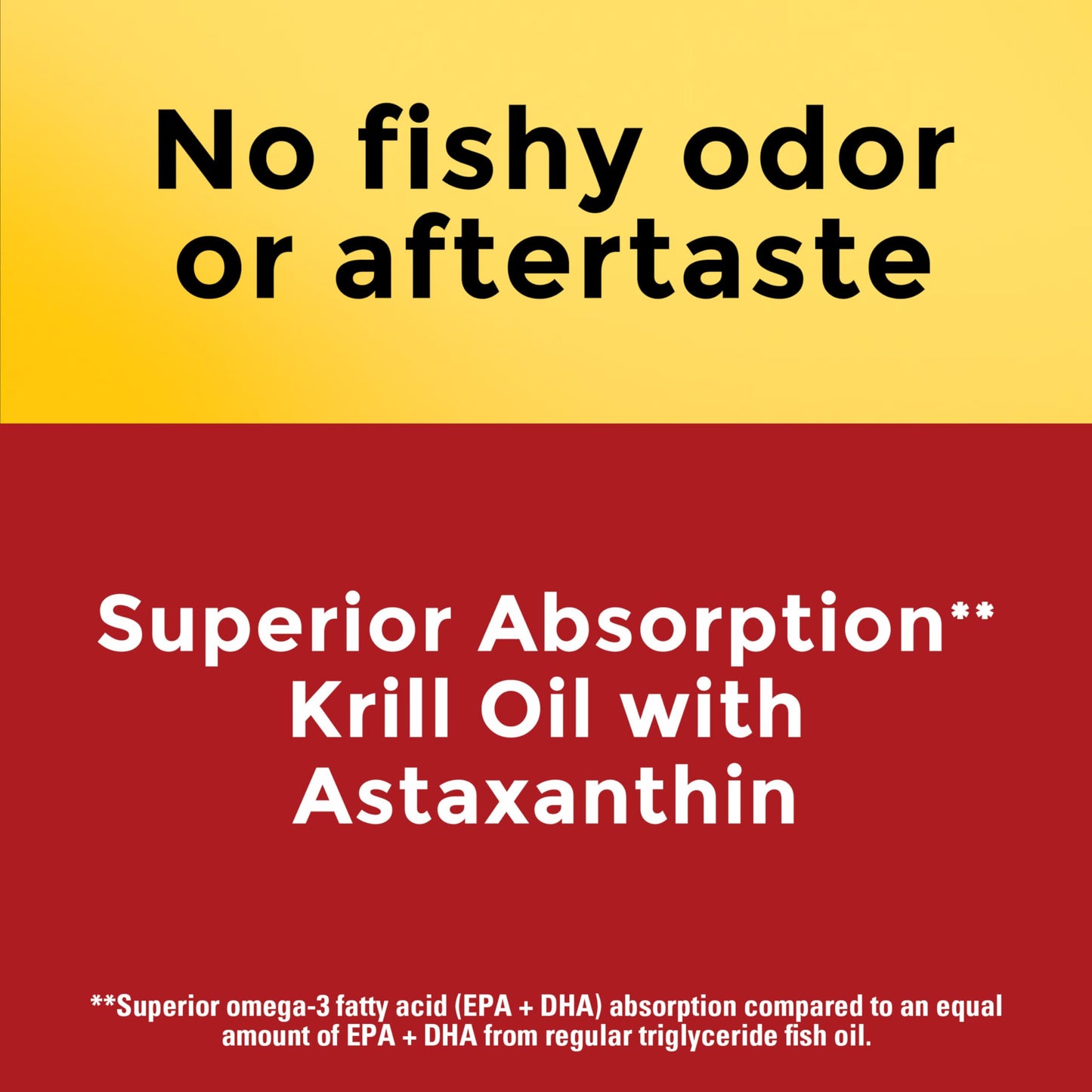 Nature Made Superior Absorption Krill Oil 500mg with Astaxanthin and Phospholipids Softgels, 100 count