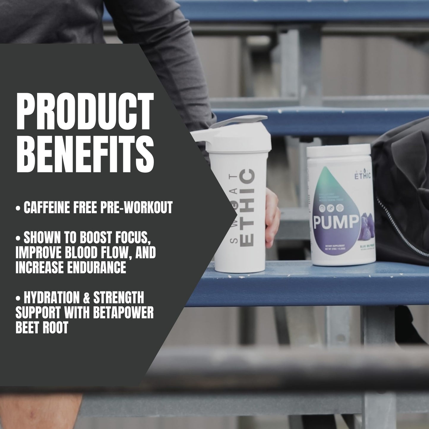 Sweat Ethic Pump Pre Workout Powder, 12