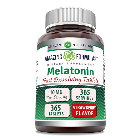 Amazing Nutrition Melatonin 10 mg Tablet, 1 Count