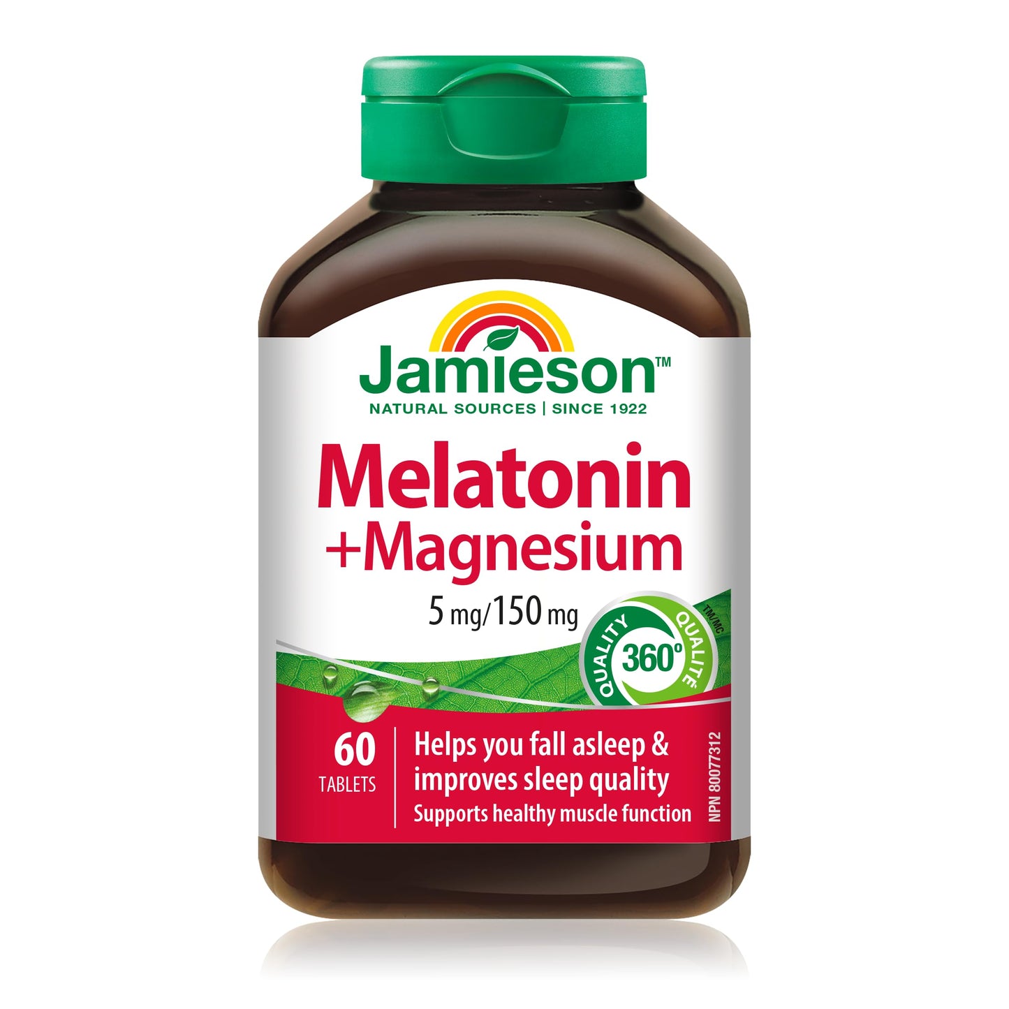Jamieson Melatonin with Magnesium 5mg/150mg Tablets, 60 Count
