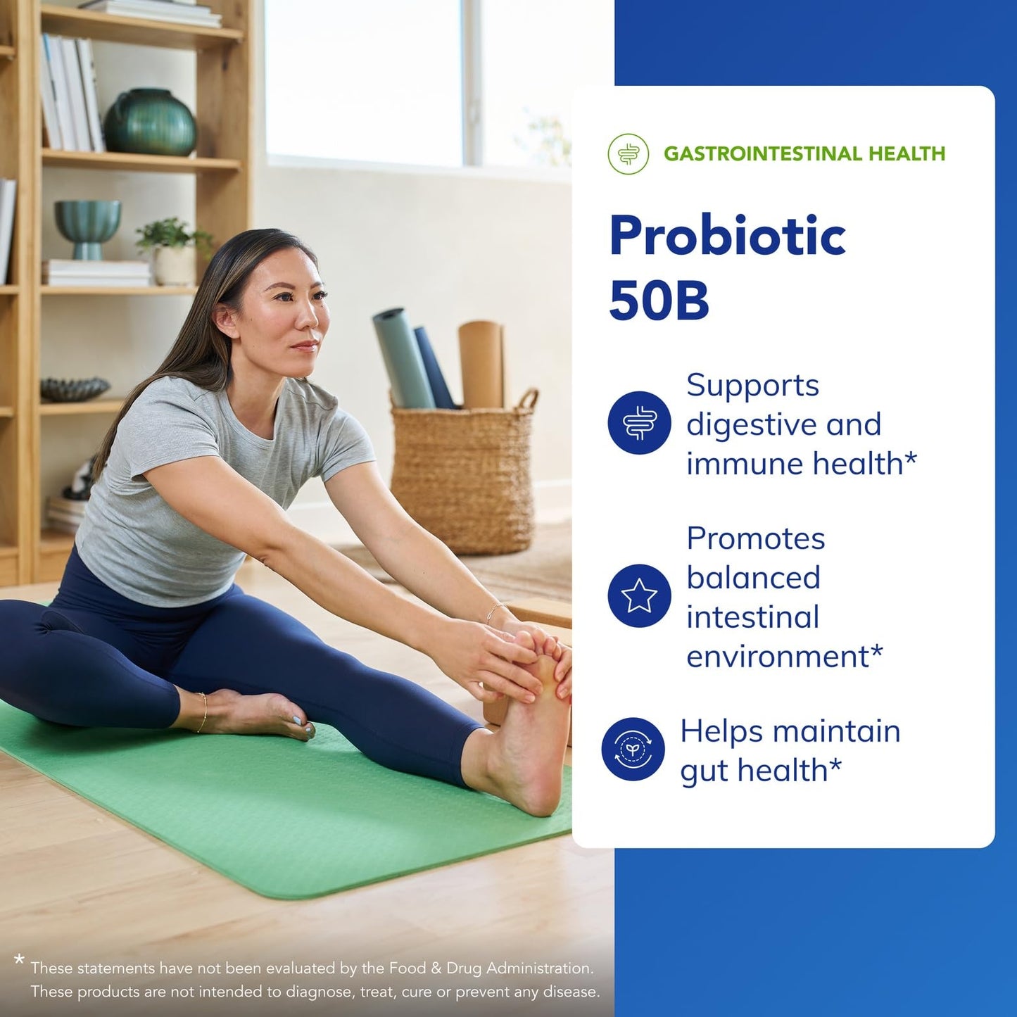 Pure Encapsulations Probiotic 50B Digestive Health Probiotic Immune Support Acid-Resistant Capsules, Gluten Free & Non-GMO, 60 Capsules