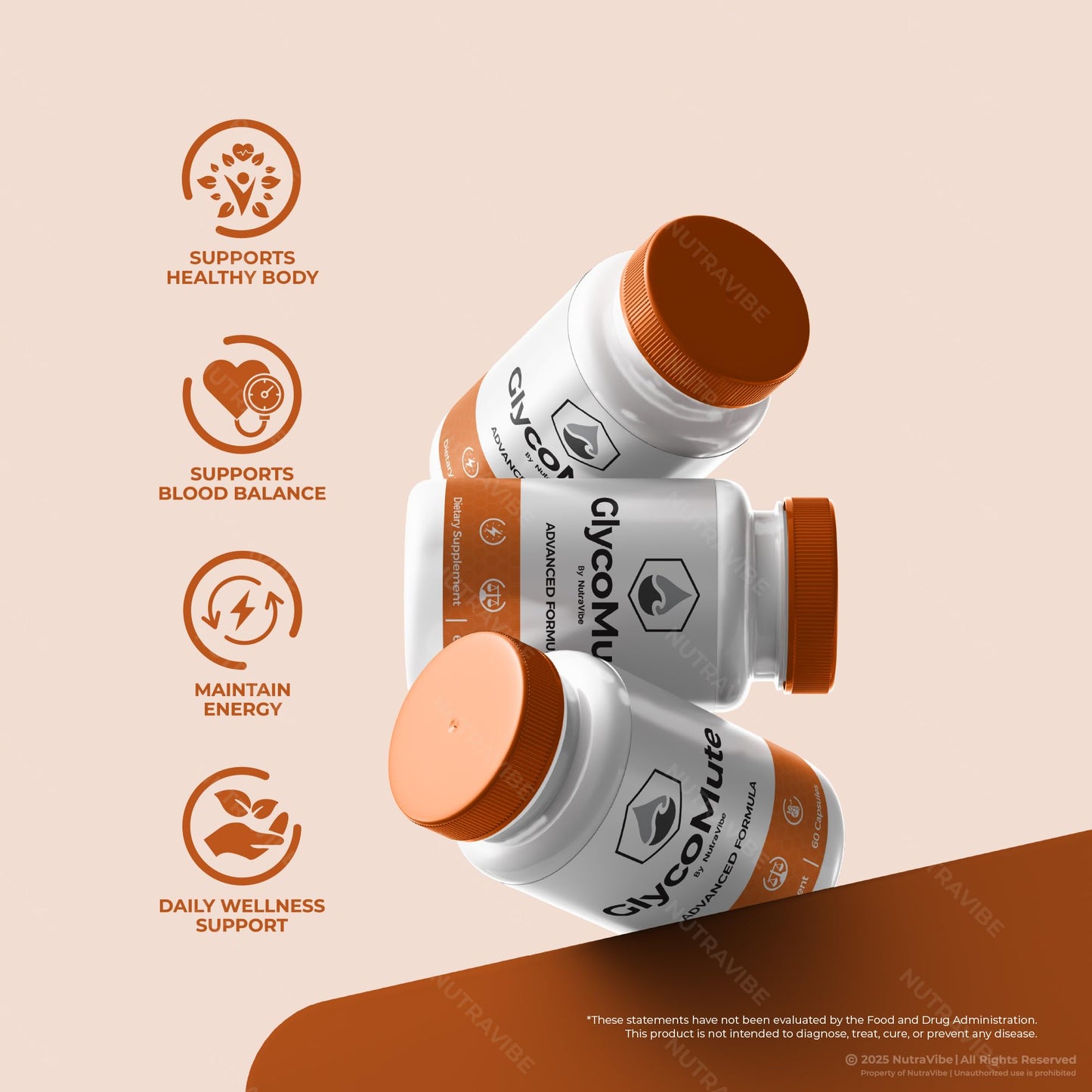 NutraVibe GlycoMute Capsules 120 Capsules
