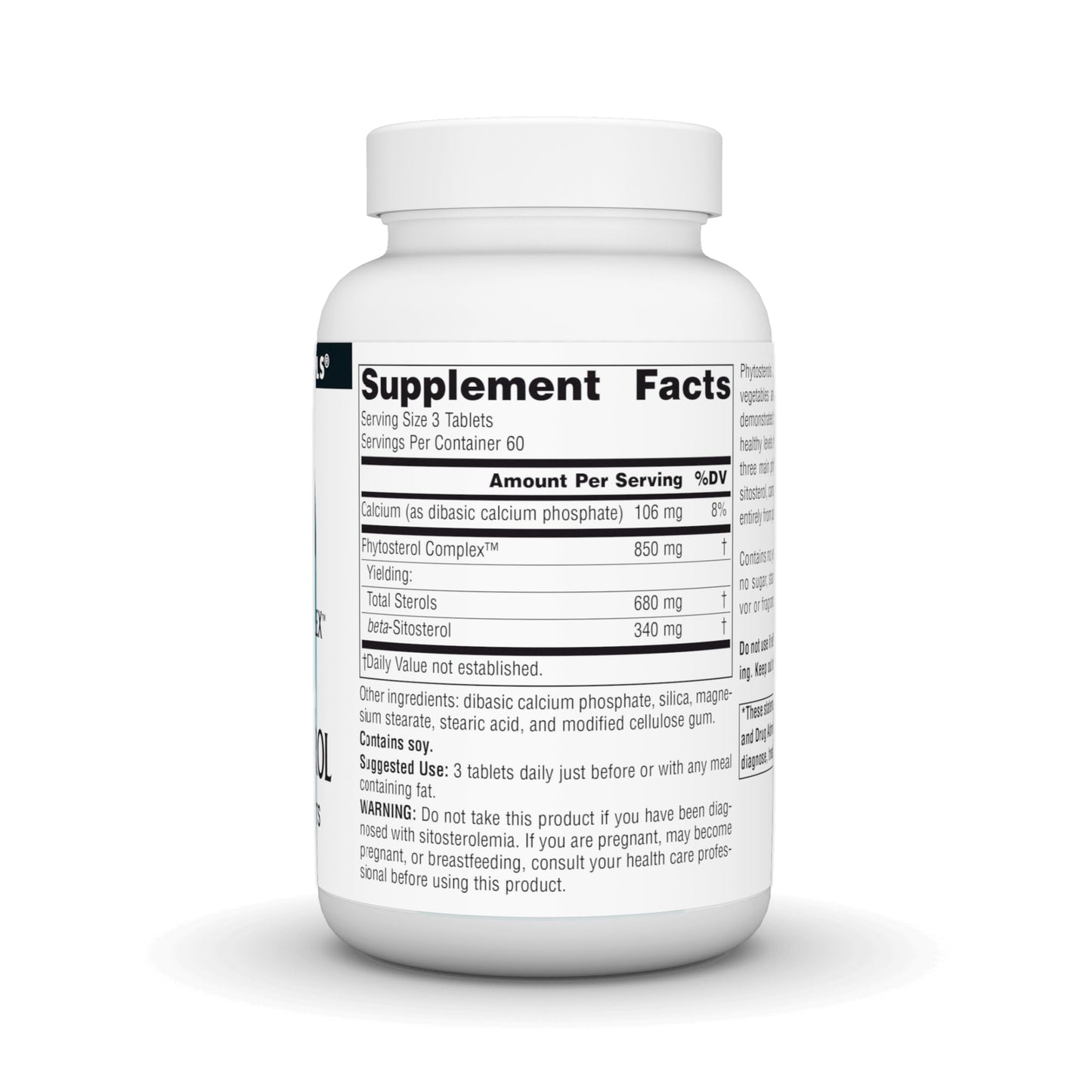 Source Naturals Phytosterol Complex with Beta-Sitosterol 113 mg Tablet, 180 Tablets