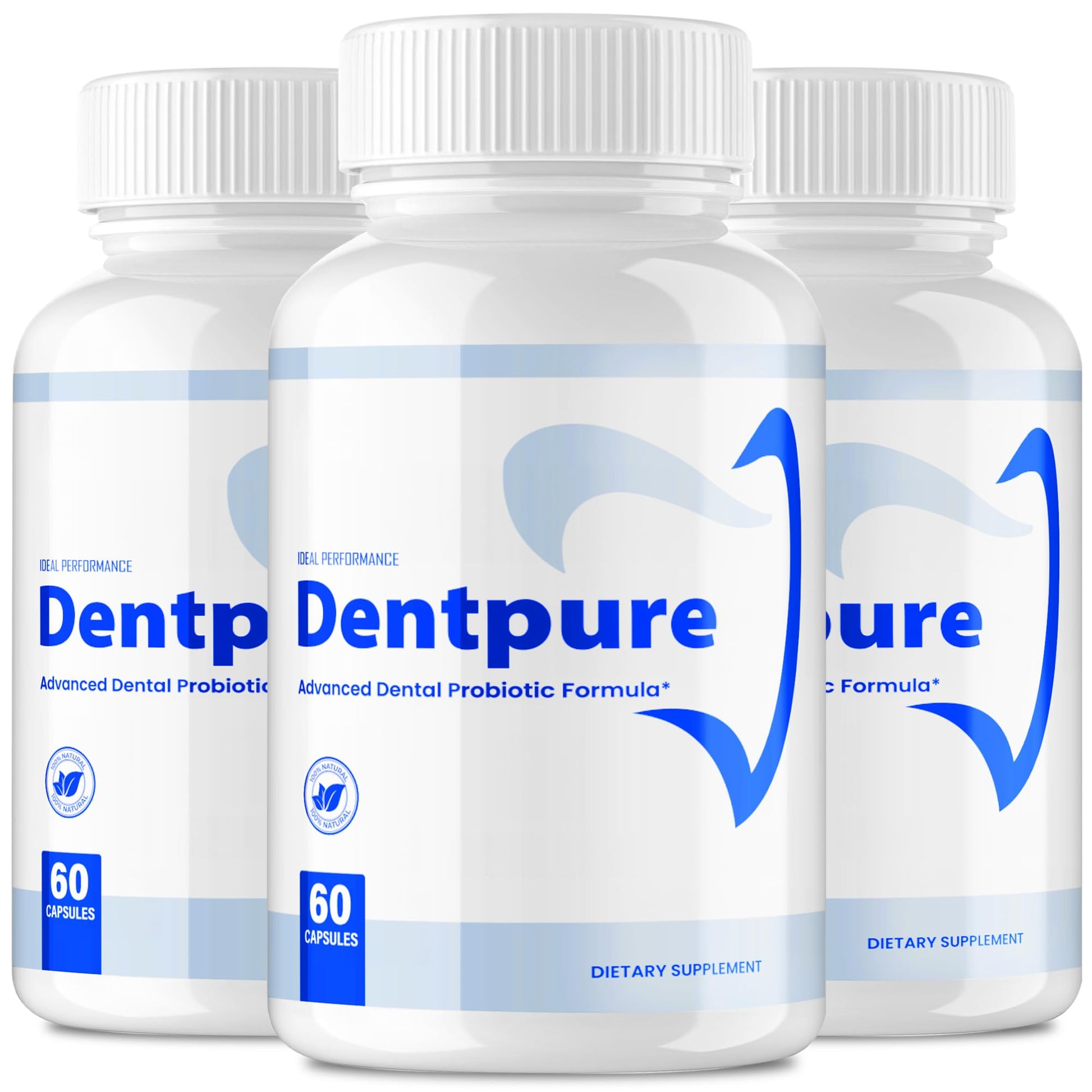 IDEAL PERFORMANCE Dentpure Oral Probiotics for Teeth and Gums Capsules, 180 Capsules
