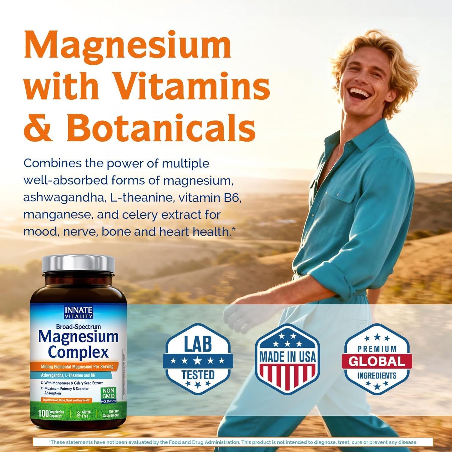 Innate Vitality Magnesium Supplement 7-in-1 Capsule 100 Count