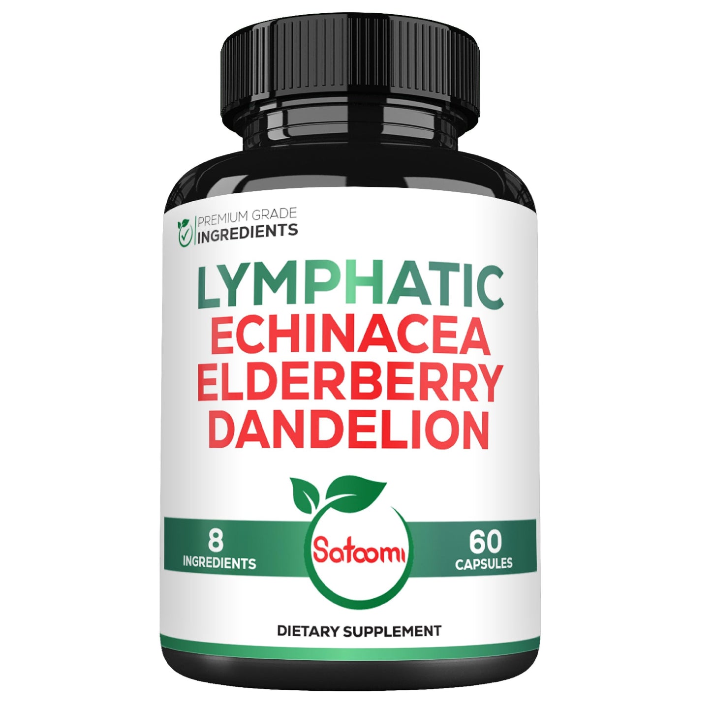 Satoomi 8in1 Lymphatic Drainage Capsules, 60 Count