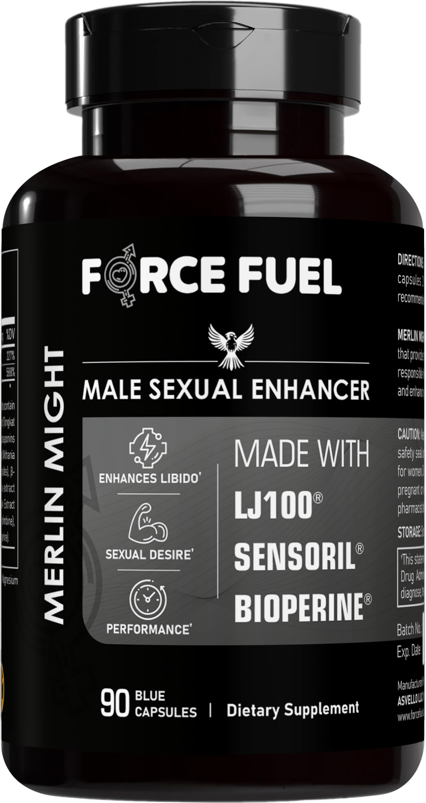 FORCE FUEL Sex Pills for Men Capsules 90 Count