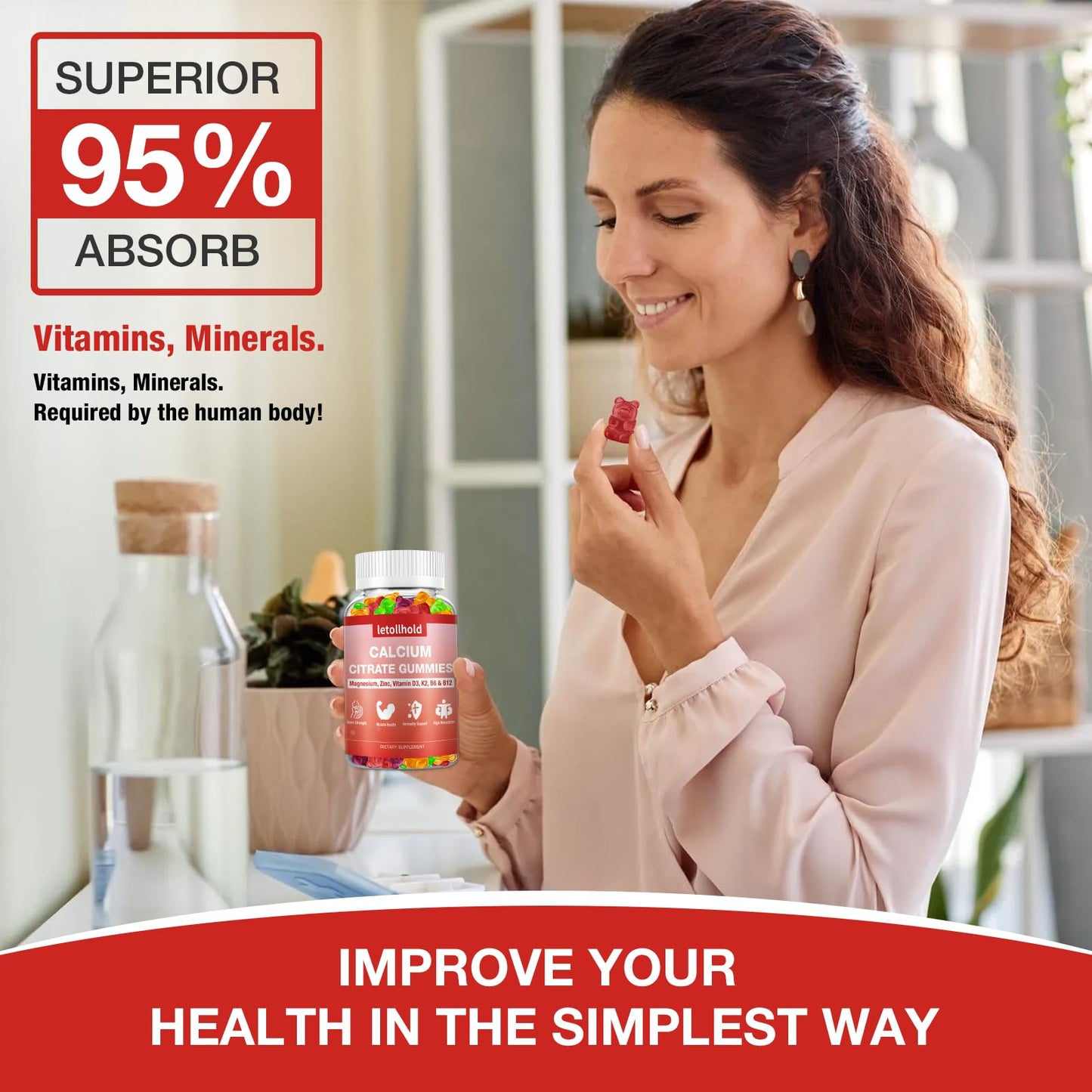 Letollhold Calcium Citrate Gummies 120 Gummies