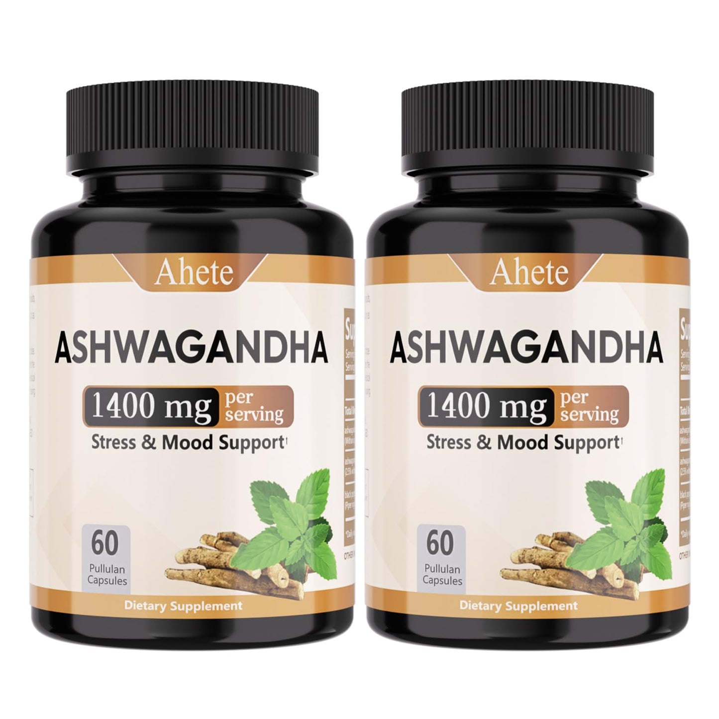 Ahete Ashwagandha Supplement Capsule, 120 Capsules