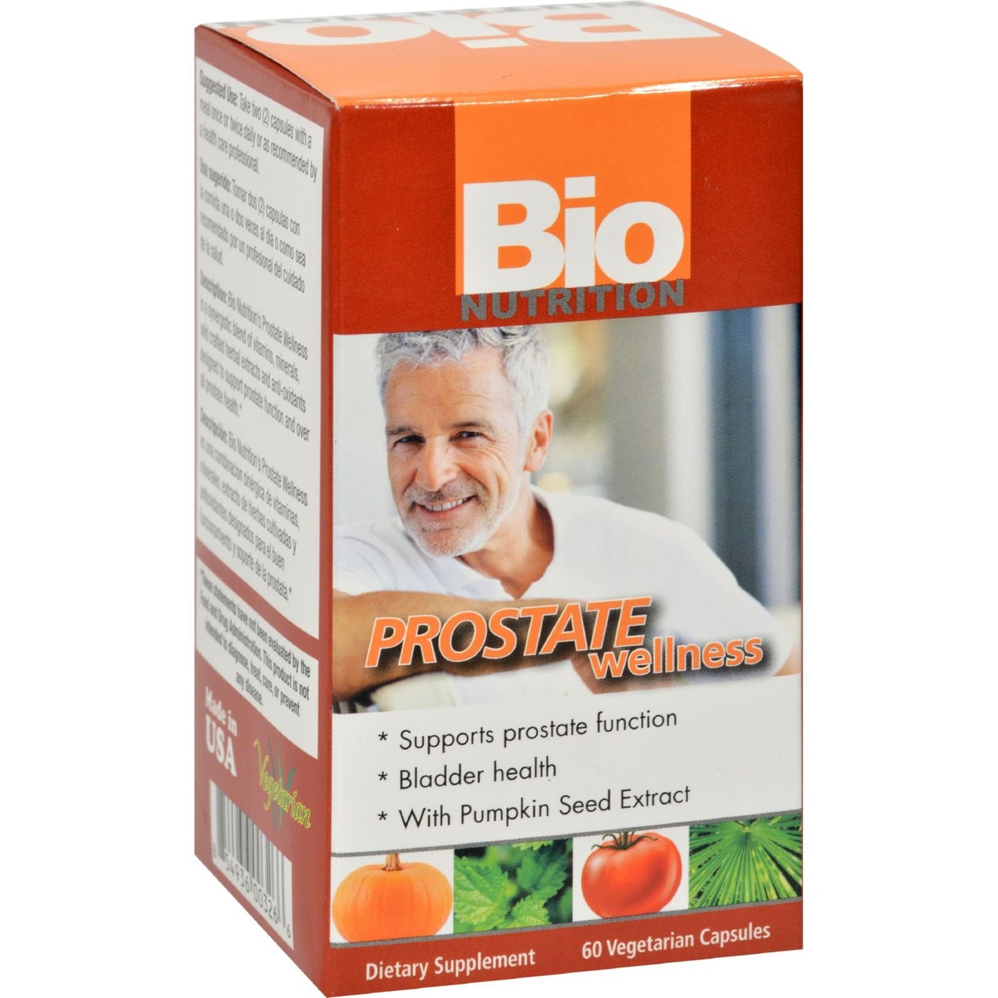 Bio Nutrition Prostate Wellness Bladder Health Capsules 60 Count (Pack of 2)