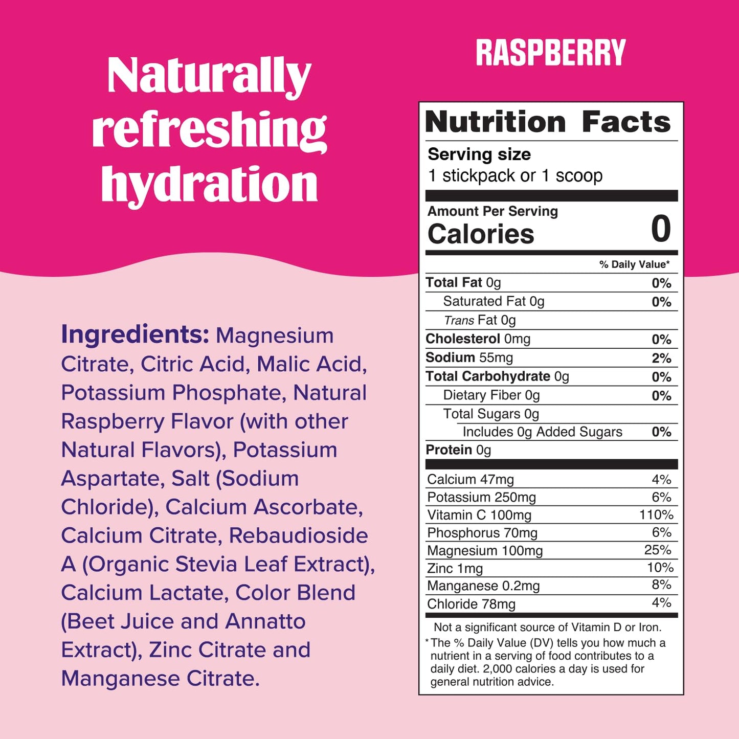 Ultima Replenisher Raspberry Electrolytes Powder, 3.2 oz
