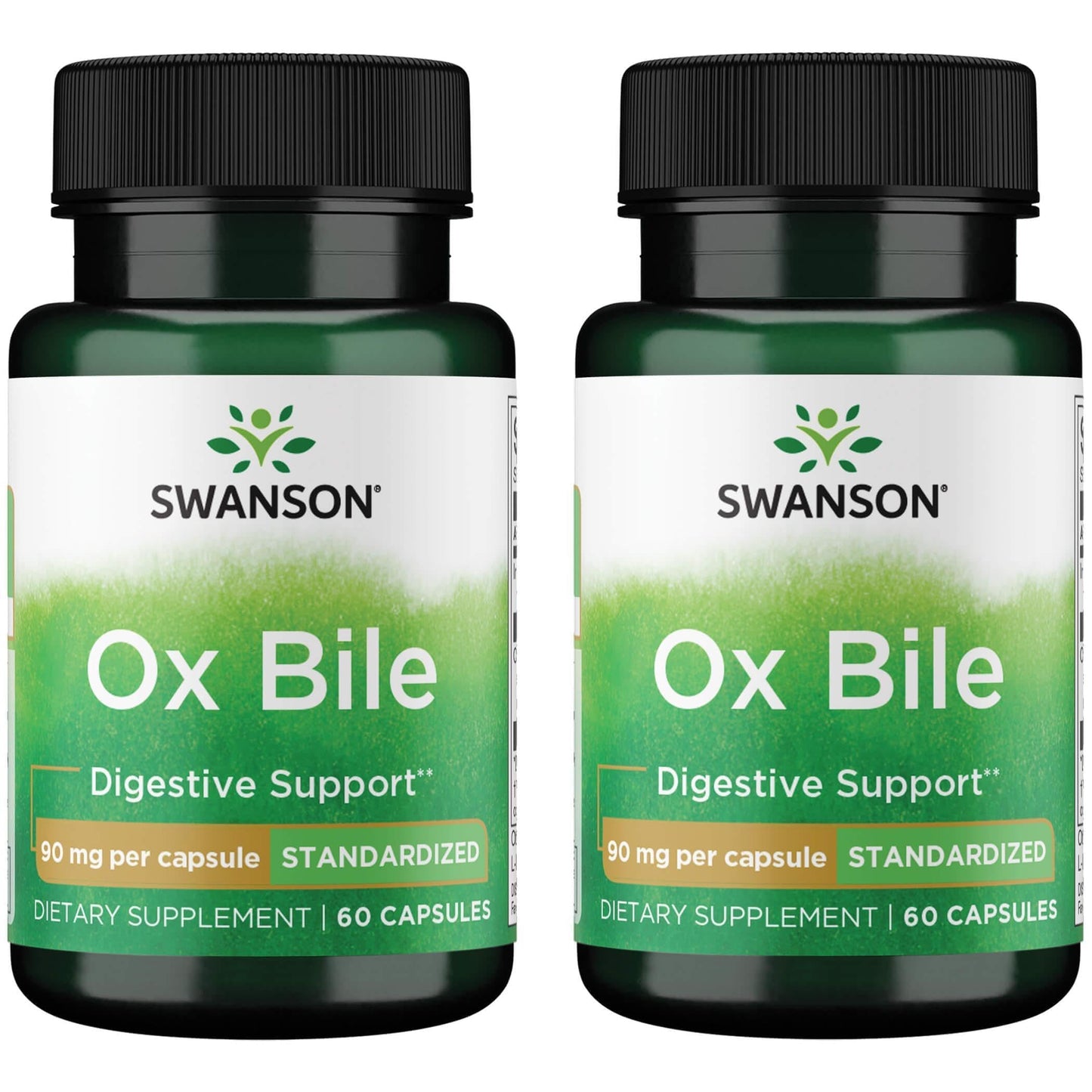 Swanson Premium Brand Ox Bile Standardized 90 mg, 120 Capsules