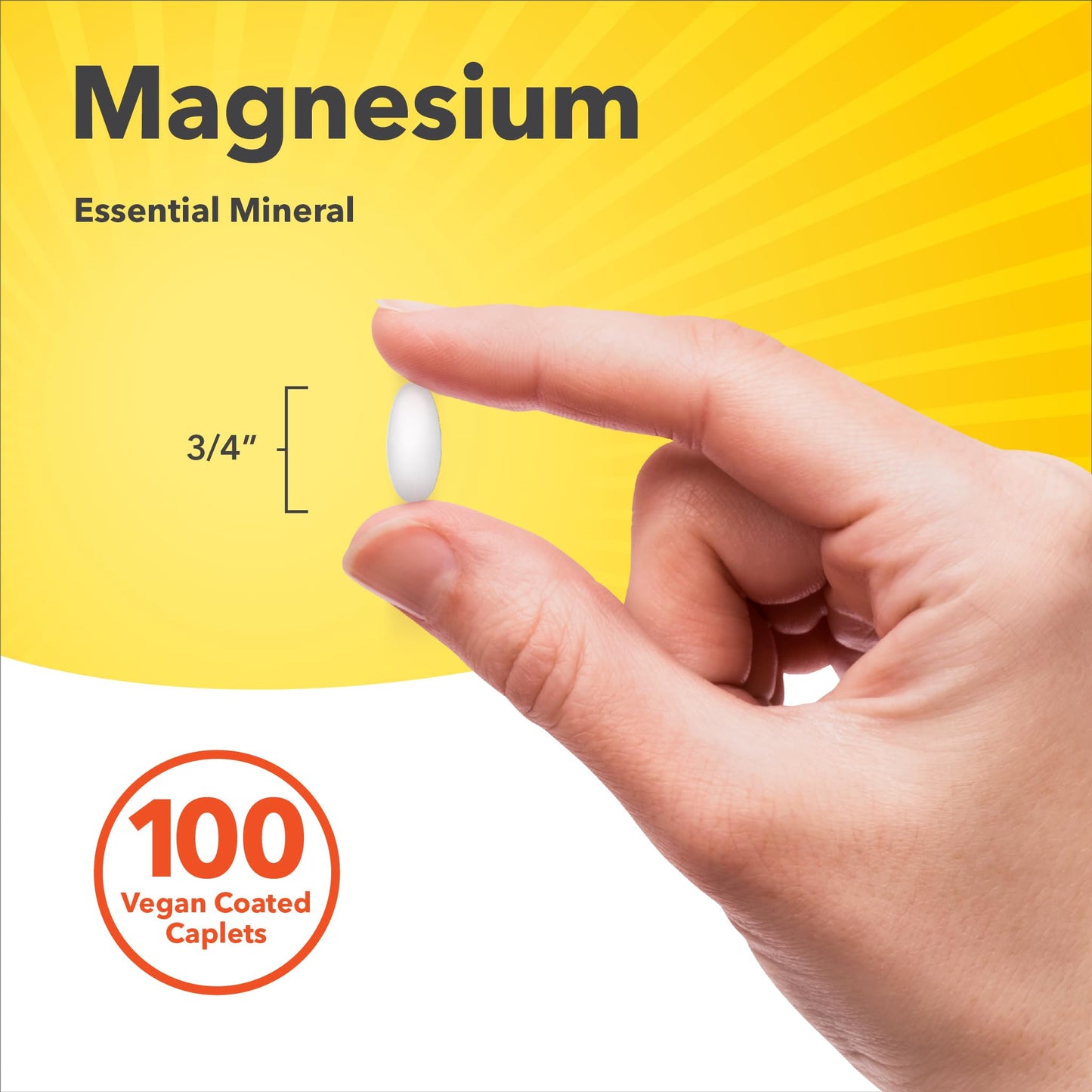 Sundance Magnesium Oxide 500mg Caplets, 100 Count