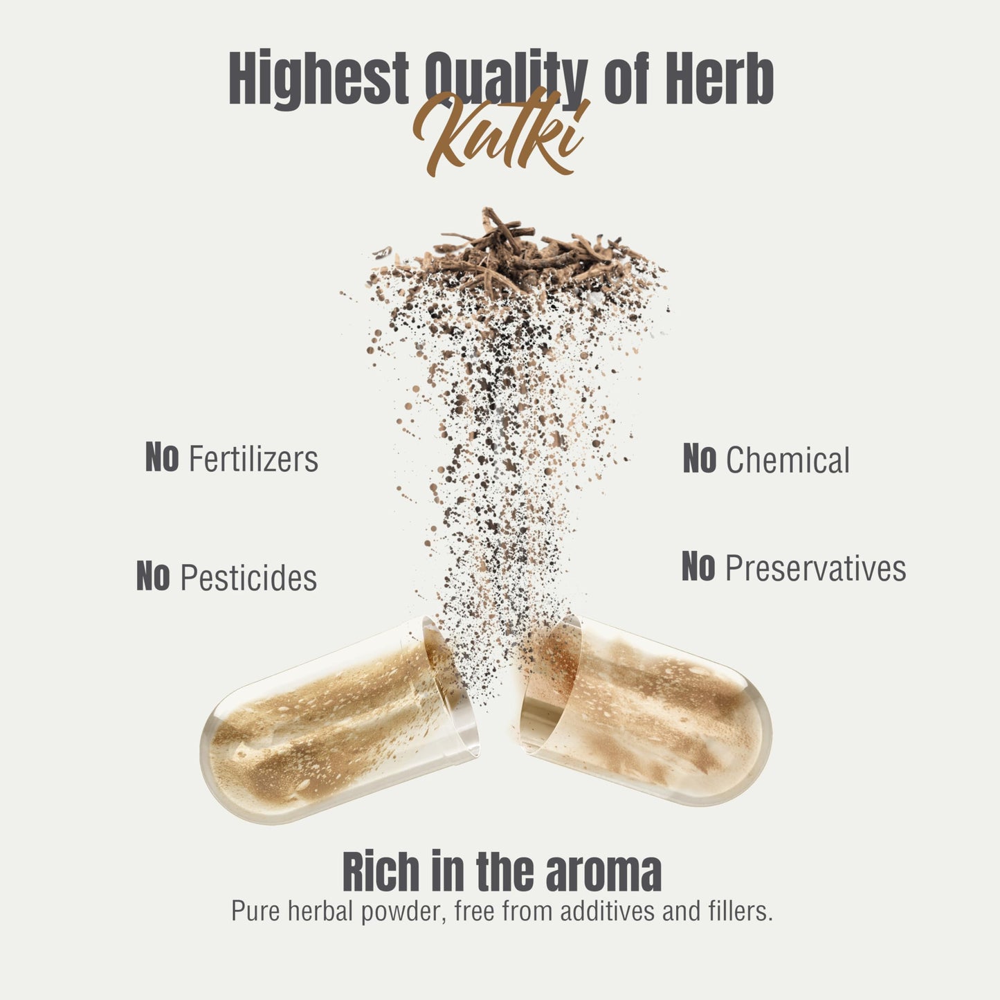Herbsforever Kutki (Picrorhiza Kurroa) Extra Strength 10:1 Extract, Equiv. to 4850mg Root Powder per Serving, Liver Support & Metabolism, Boost Immunity, 60 Veg Capsules