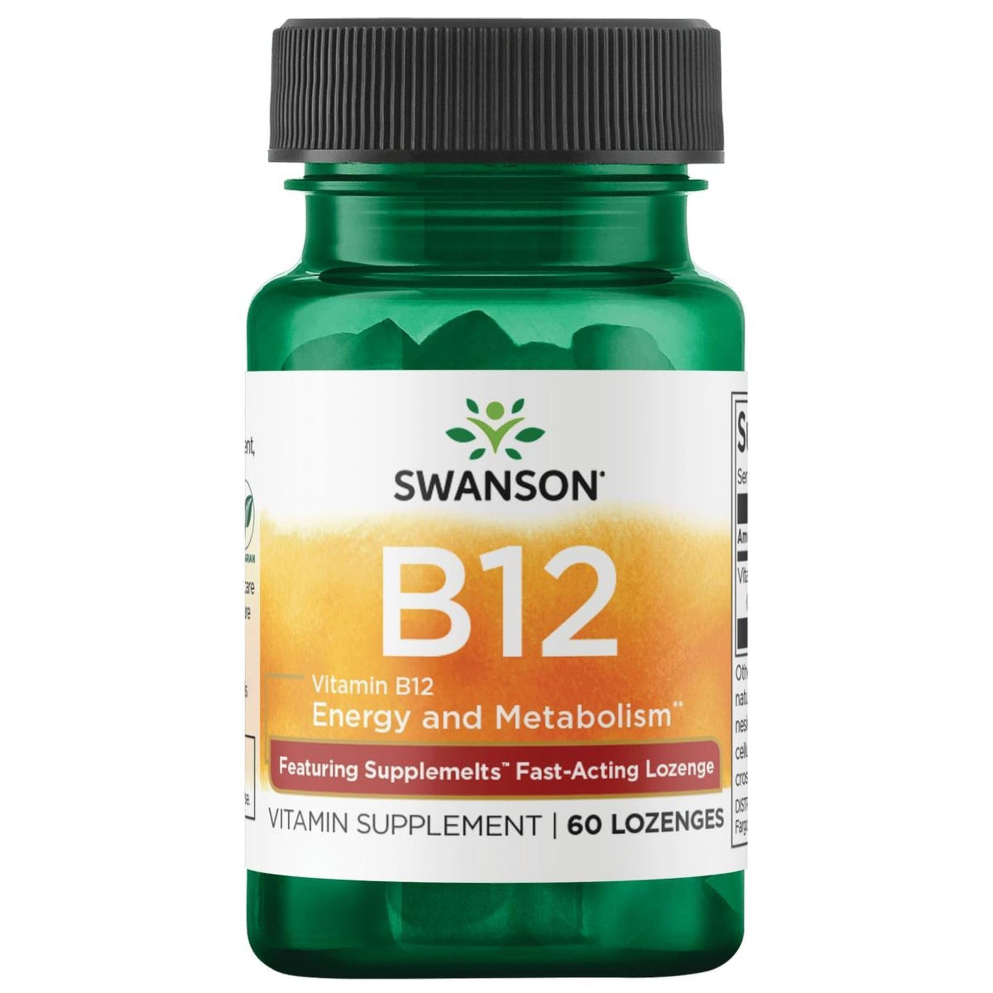 Swanson Sublingual Vitamin B-12 5 Milligrams Lozenges, 60 Count