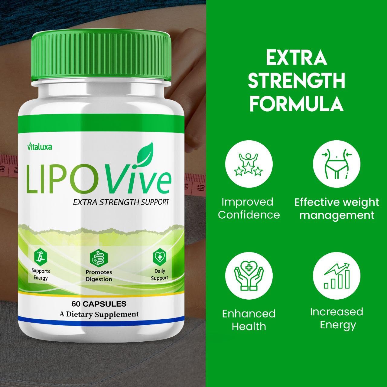 Vitaluxa Lipovive Capsules 120 Count