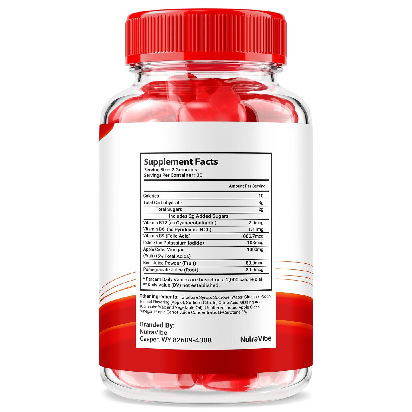 NutraVibe Max Boost XXL Gummies 120 Gummies