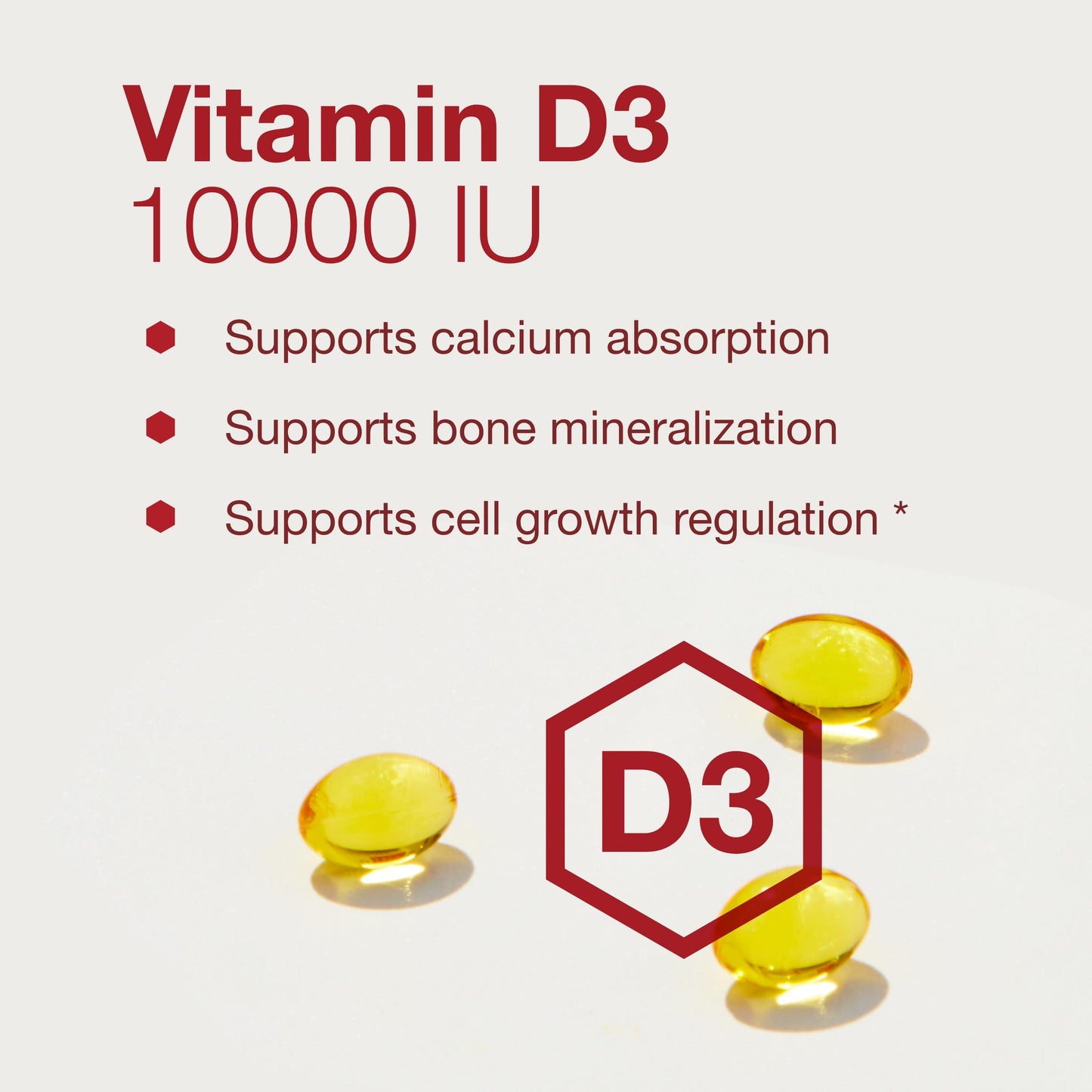 Protocol for Life Balance Vitamin D3 10,000 IU Softgels 120