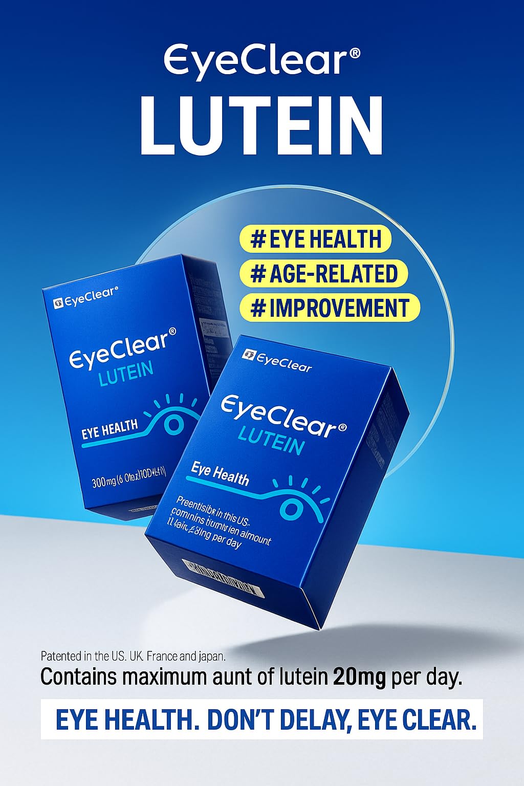 DAHLORE Lutein Zeaxanthin Dietary Supplement Capsules 30 Count