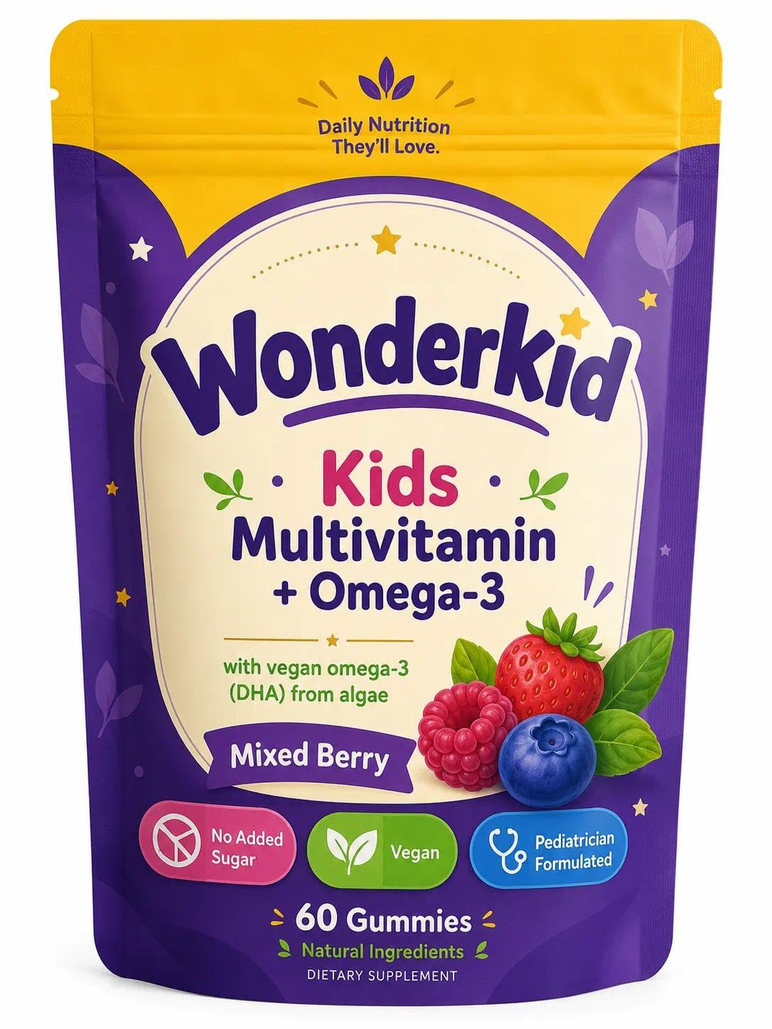 TINDEDLY Wonderkid Multivitamin 60 Gummies