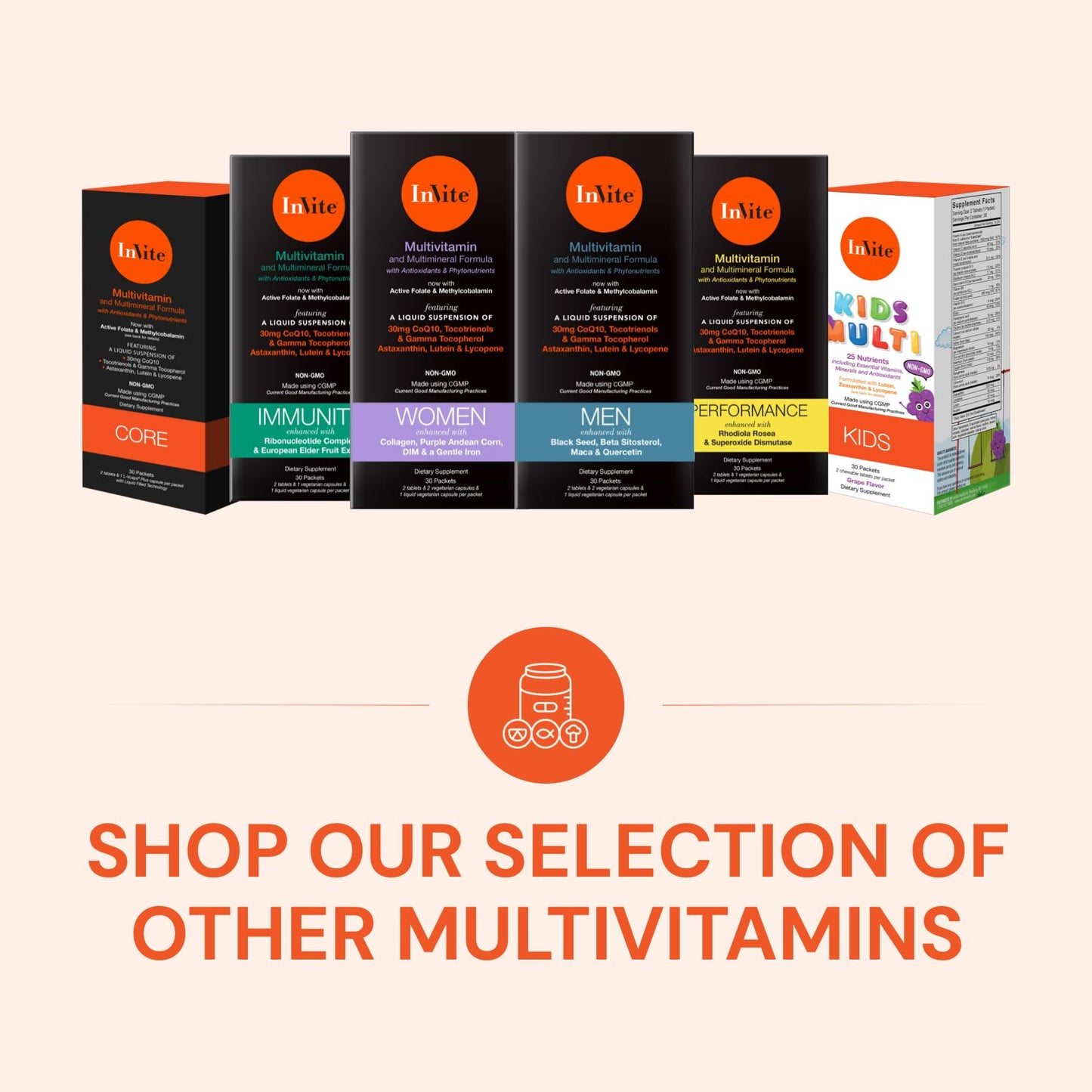 Invite Health Men’s Multivitamin Capsules, 60 Count