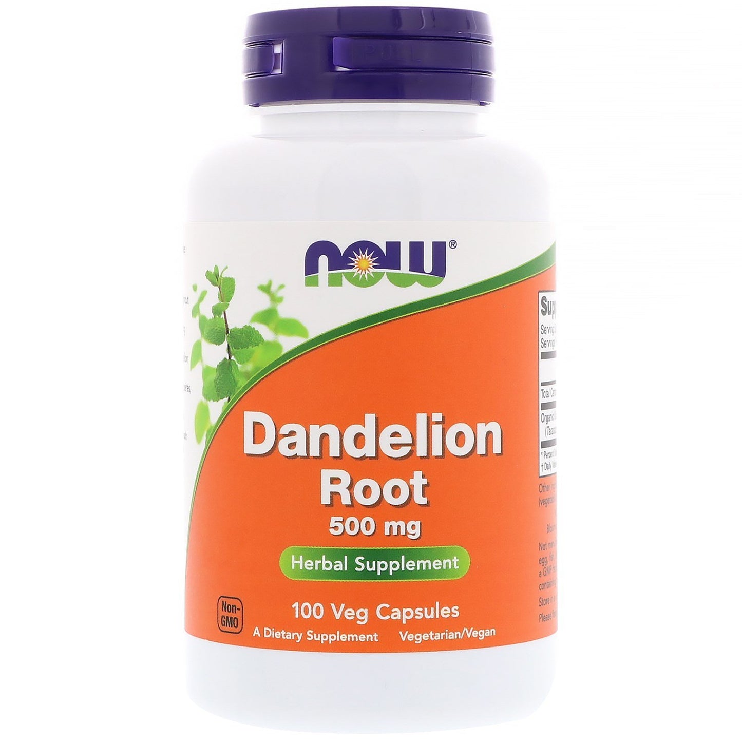 NOW Foods Dandelion Root 500 mg Capsules, 300 Capsules