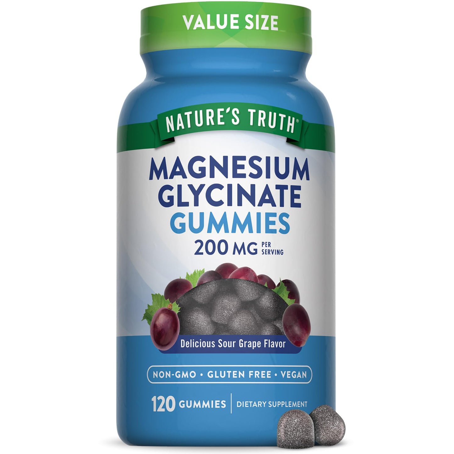 Nature's Truth Magnesium Glycinate Gummies 200mg 120 Count