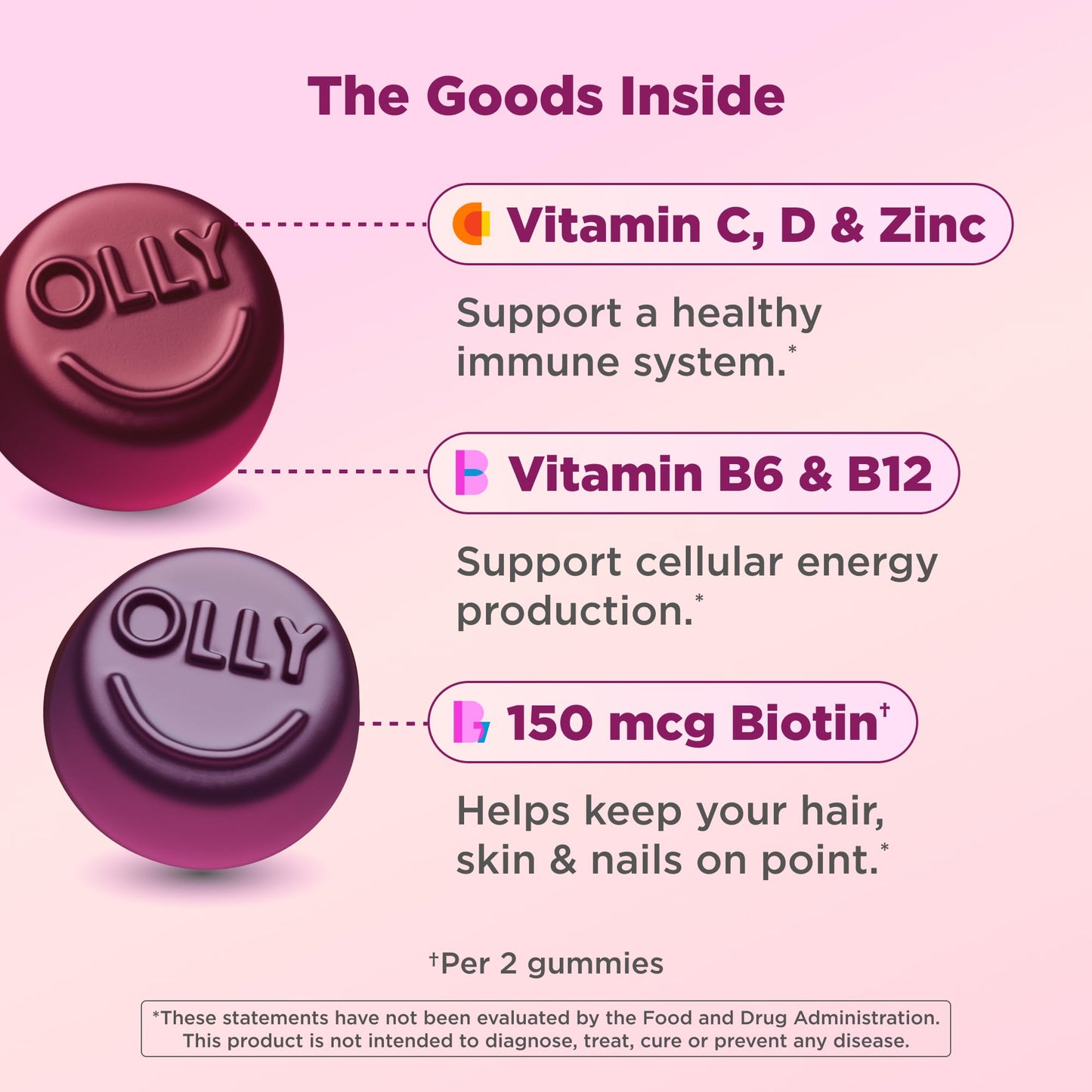 OLLY Women's Multivitamin Gummy, 130 Count