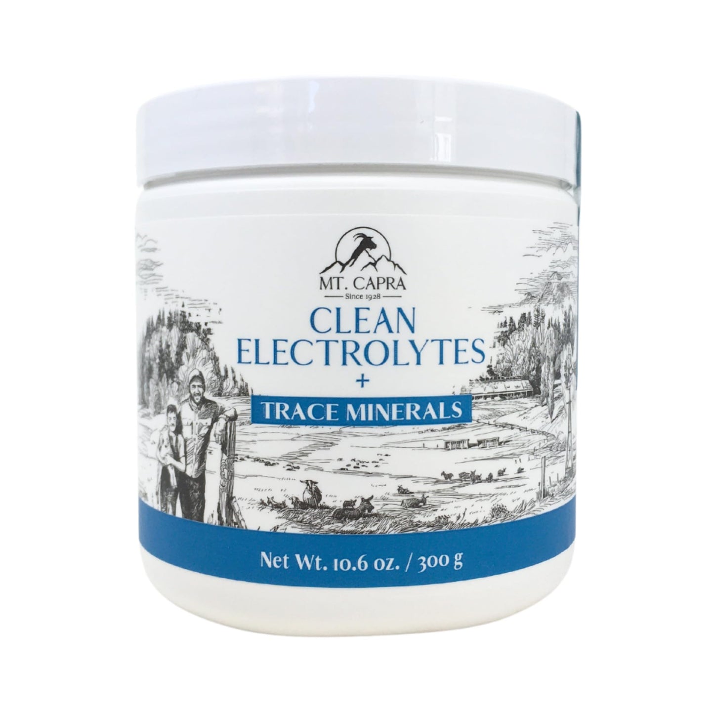 Mt Capra Clean Electrolytes + Trace Minerals Powder 10.6 oz