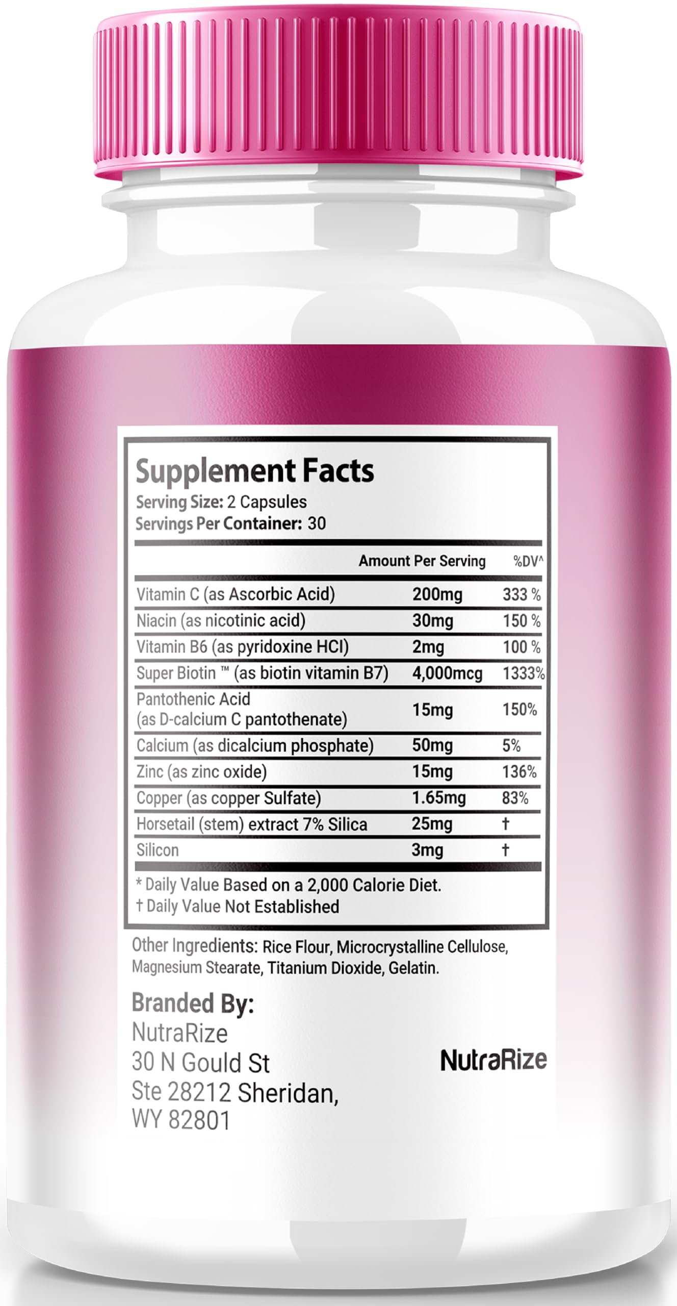 NutraRize Harmony Hair Capsules, 60 Capsules