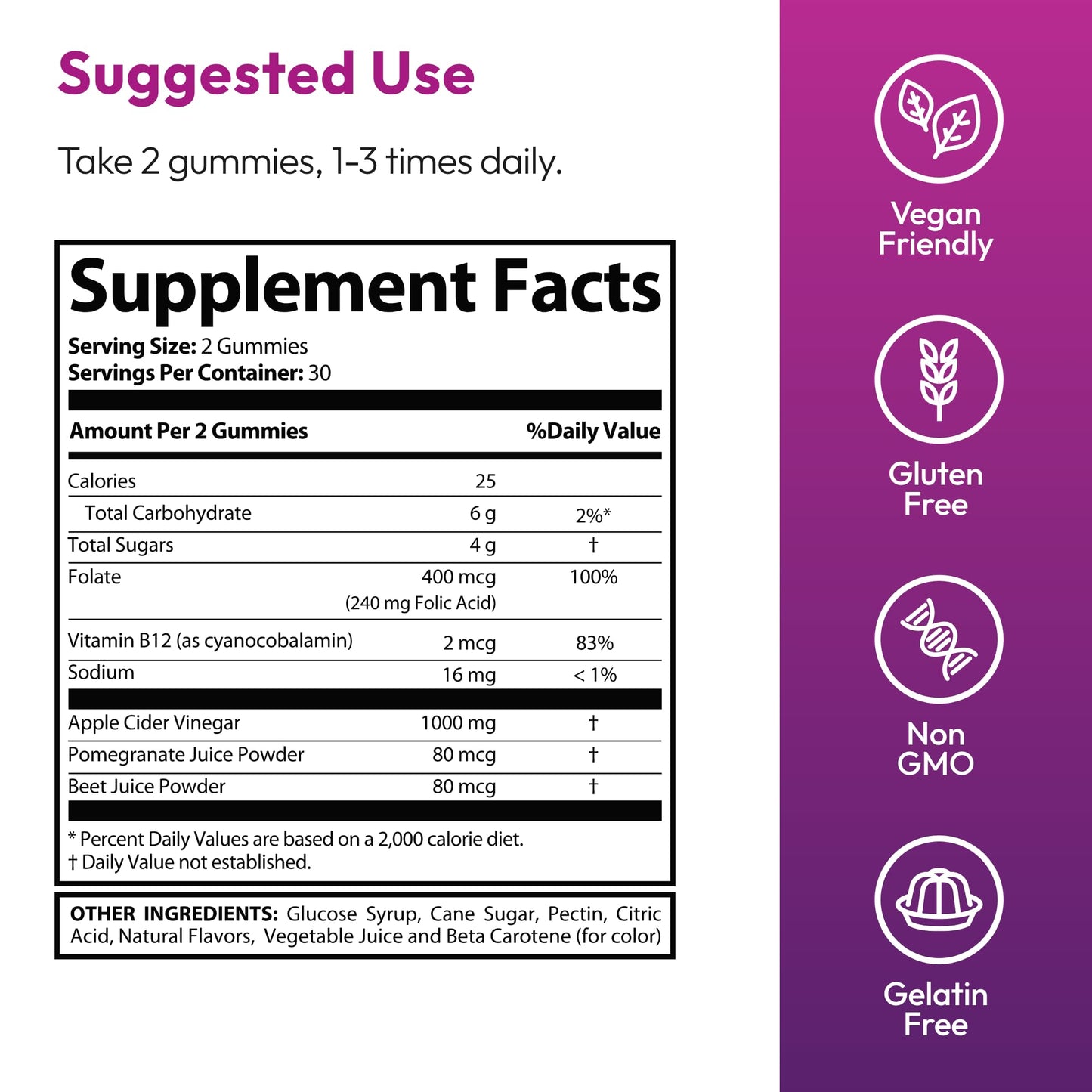 Justified Laboratories Ripped Results Keto ACV Gummies (1000 mg) 60 Count