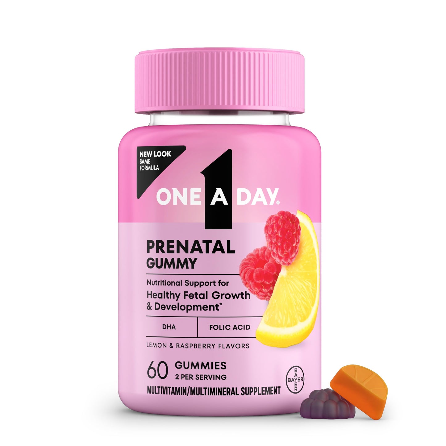 ONE A DAY Prenatal Vitamins for Women Gummies, 60 Count