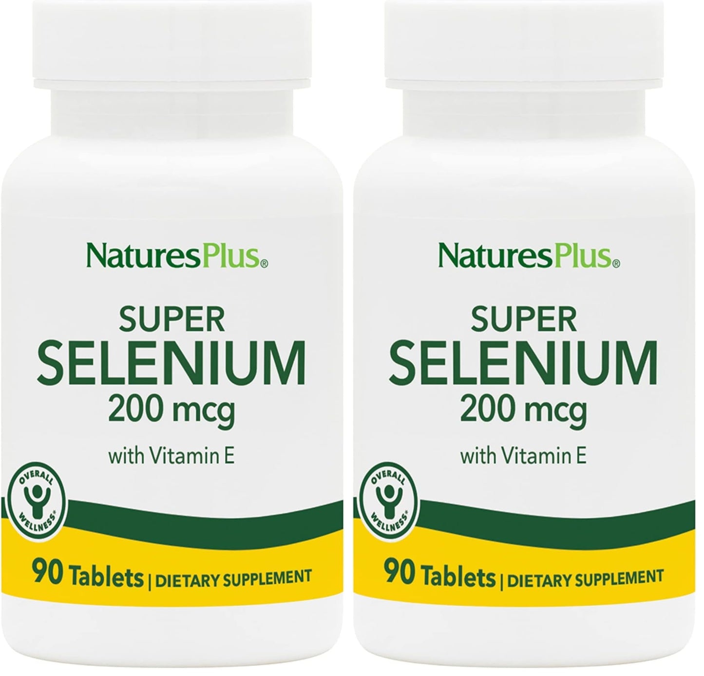 NaturesPlus Super Selenium Complex 200 mcg Tablets, 180 Count