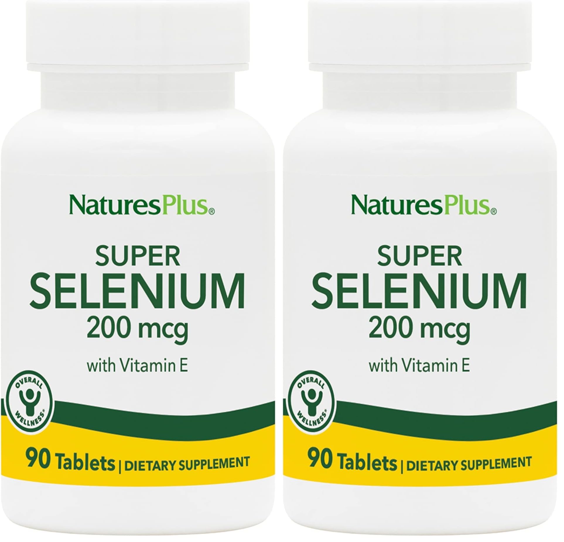 NaturesPlus Super Selenium Complex 200 mcg Tablets, 180 Count