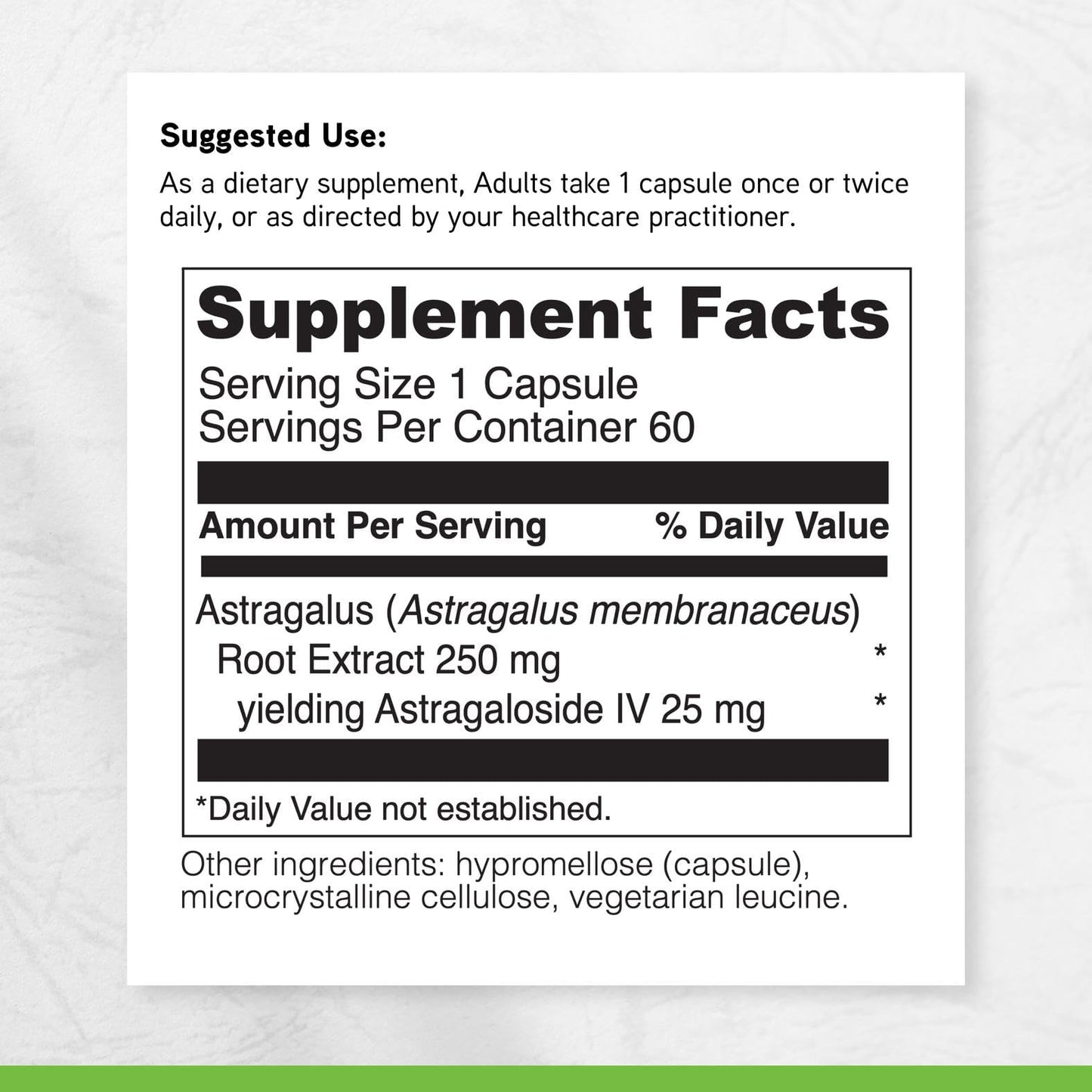DAVINCI Telomere Benefits Dietary Supplement to Support Healthy Aging, Antioxidant Levels, Memory and Telomerase Activity* with Astragalus Root Extract - Gluten-Free - 60 Capsules