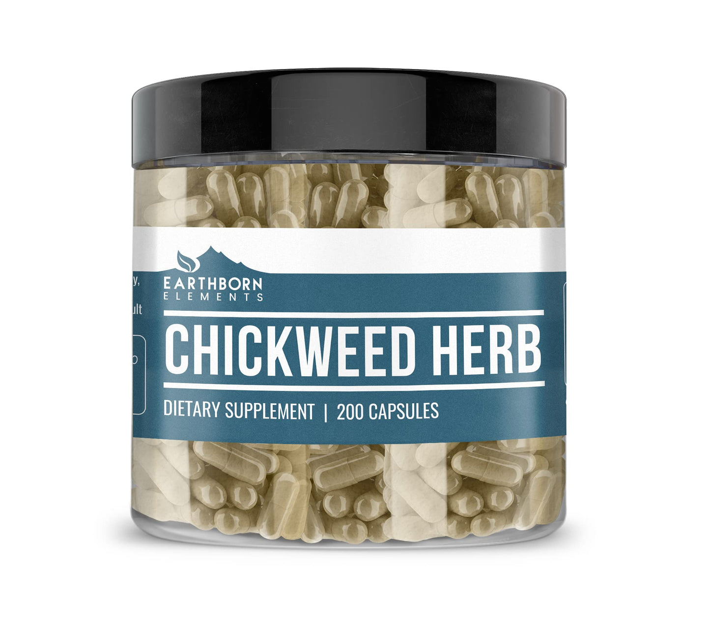 Earthborn Elements Chickweed Herb Capsules, 200 Capsules