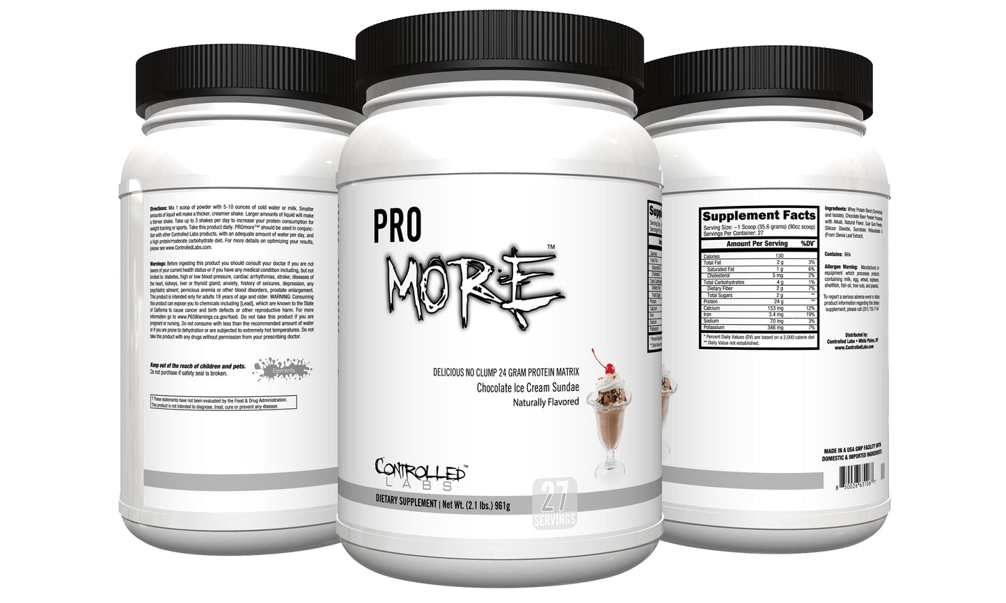 CONTROLLED LABS PROmore Protein Powder 2.12 Pound