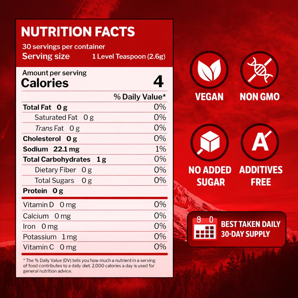 Nutrigardens VitaSpinach Red Spinach Extract Nitric Oxide Booster Supports Blood Pressure & Flow, Energy Endurance Pre Workout Performance Boost Natural Superfood Supplement Powder, 2.8 Ounce