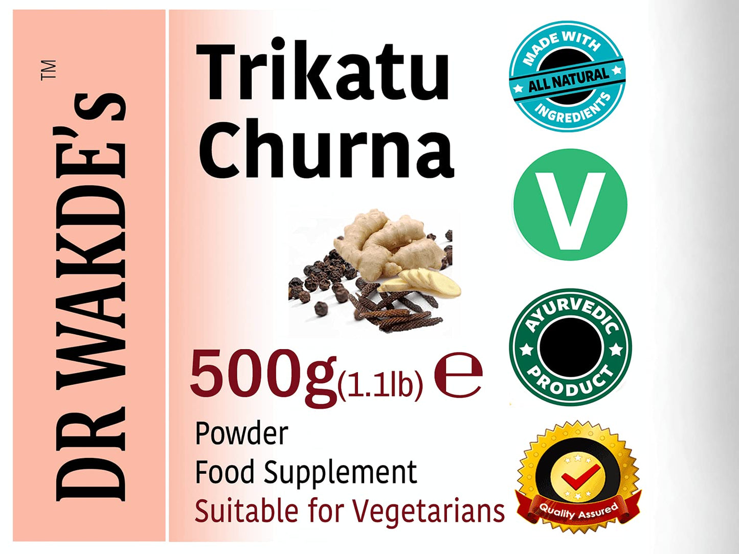 DR WAKDE's Trikatu Churna Powder, 1000 Count