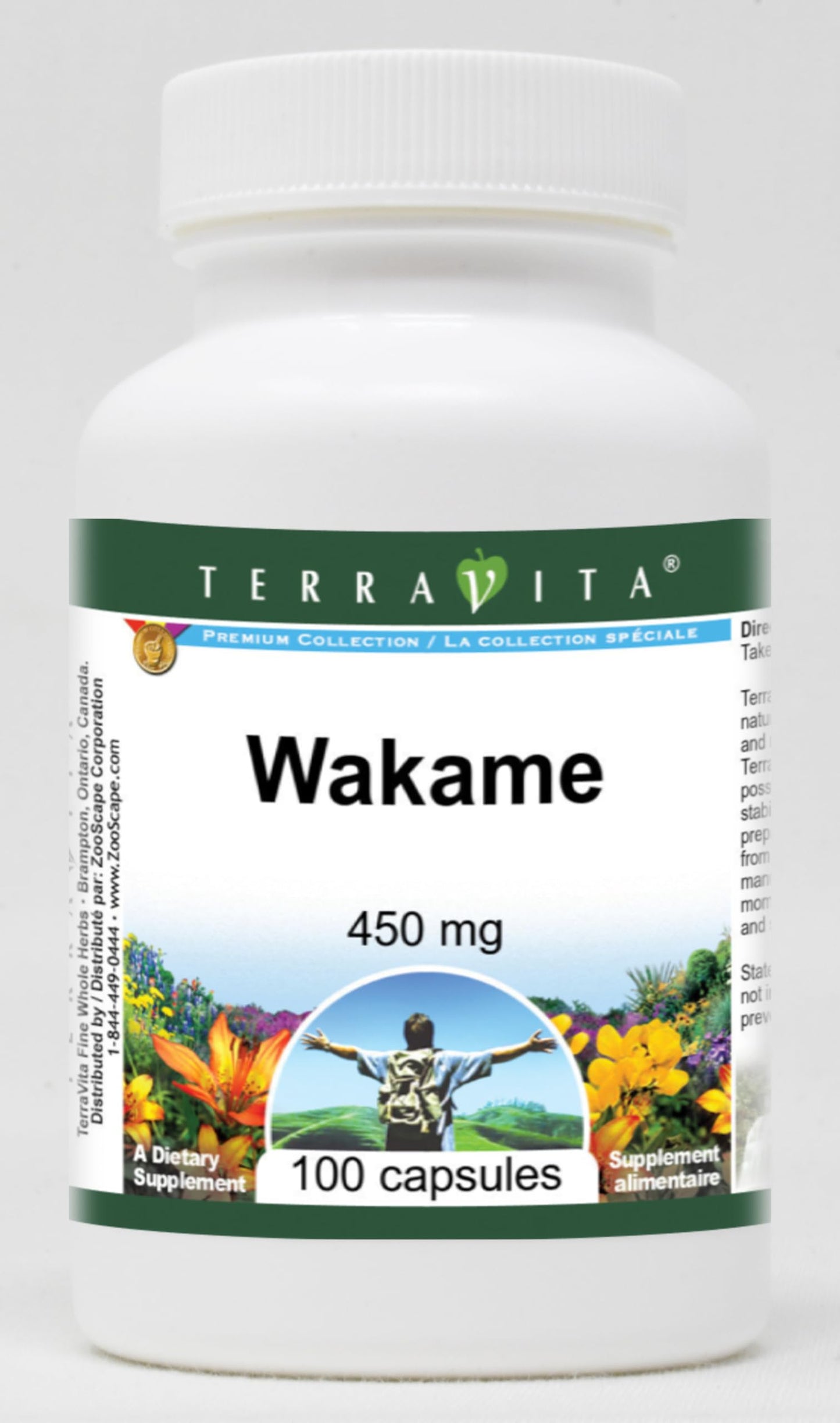 Terravita Wakame 450 mg Capsule, 100 Capsules