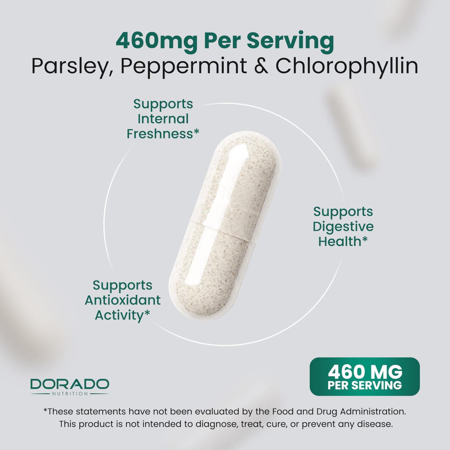 DORADO NUTRITION Body Odor Supplement Chlorophyll Capsules, 60 Count