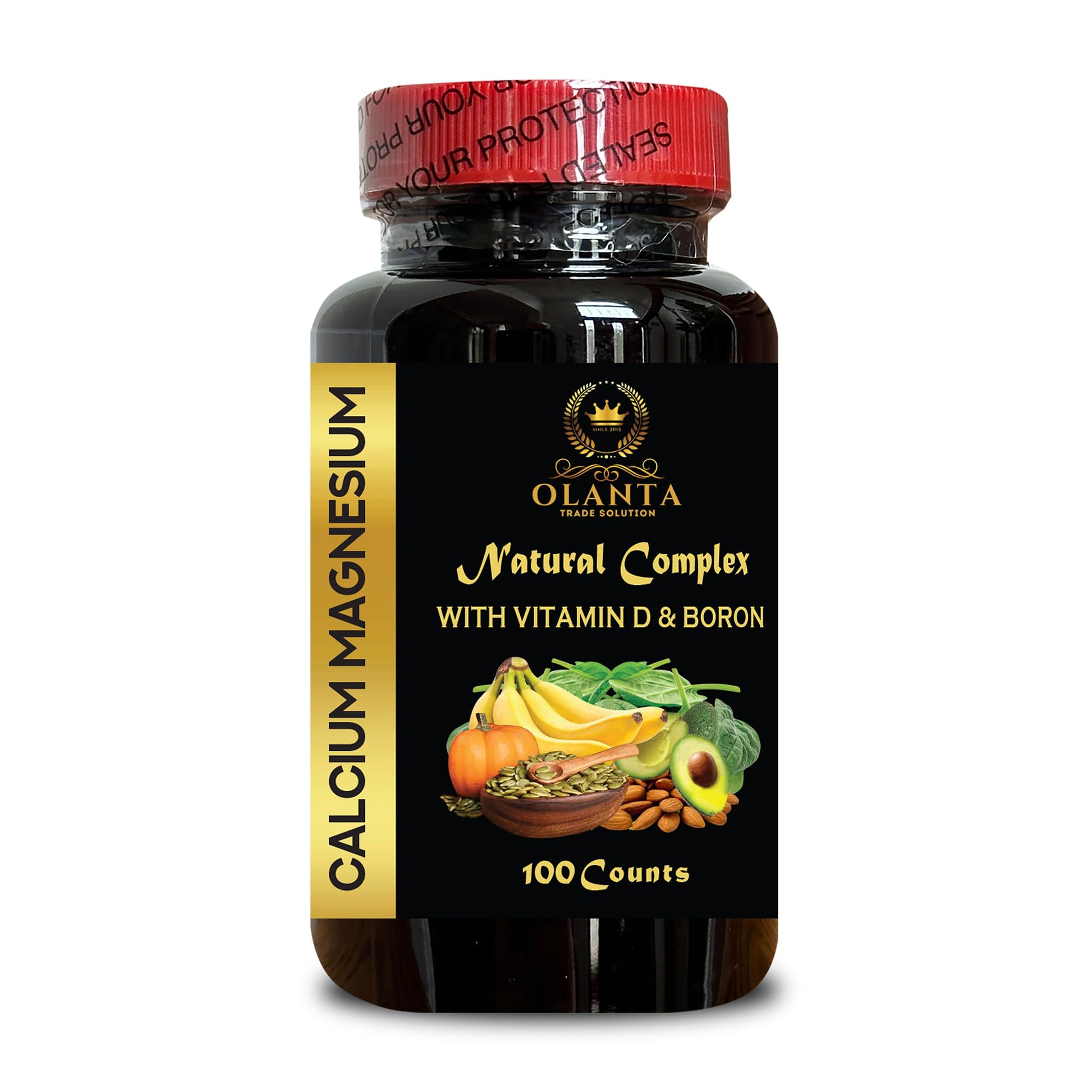 OLANTA TRADE SOLUTION Calcium Magnesium Complex Capsules 120 Capsules