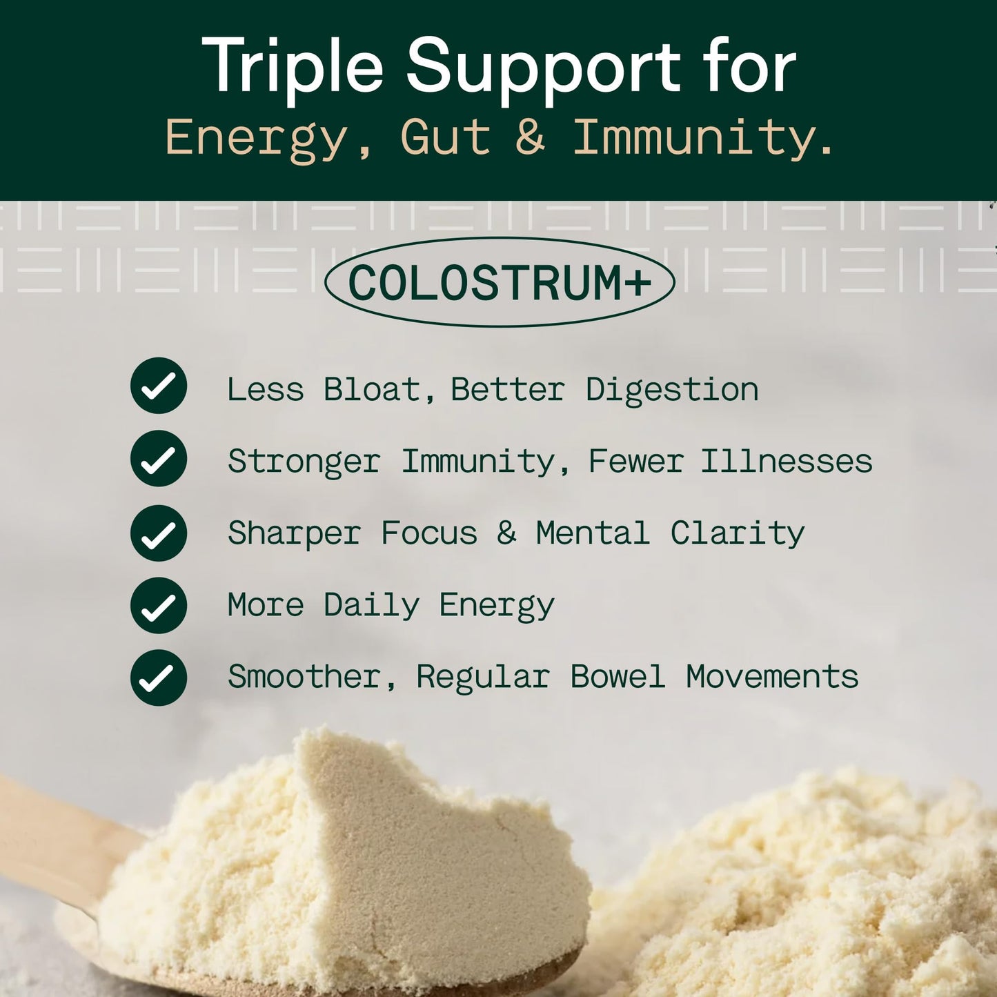 Adapt Naturals by Chris Kresser Colostrum Supplement (2500mg) with Lactoferrin and Beta-Glucan Powder 5.92 oz