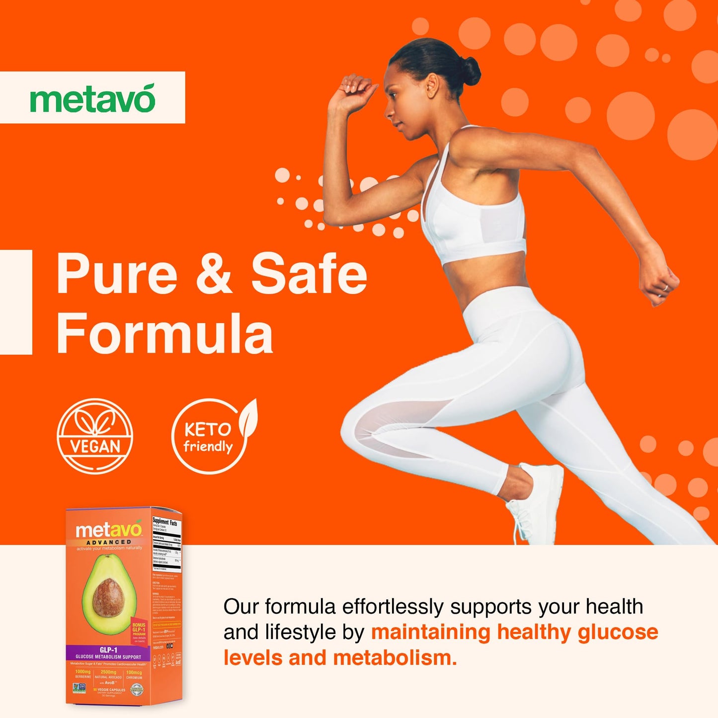 Metavo Advanced GLP-1 Metabolism Support Capsules, 90 Count