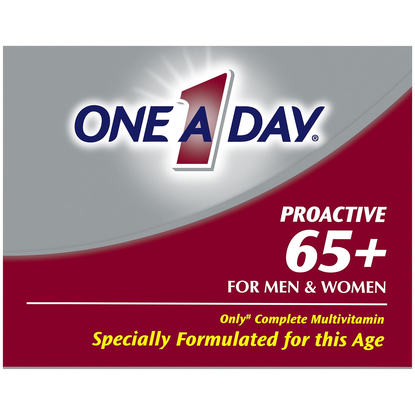ONE A DAY Proactive 65+, Mens & Womens Multivitamin Tablets 300 Tablets
