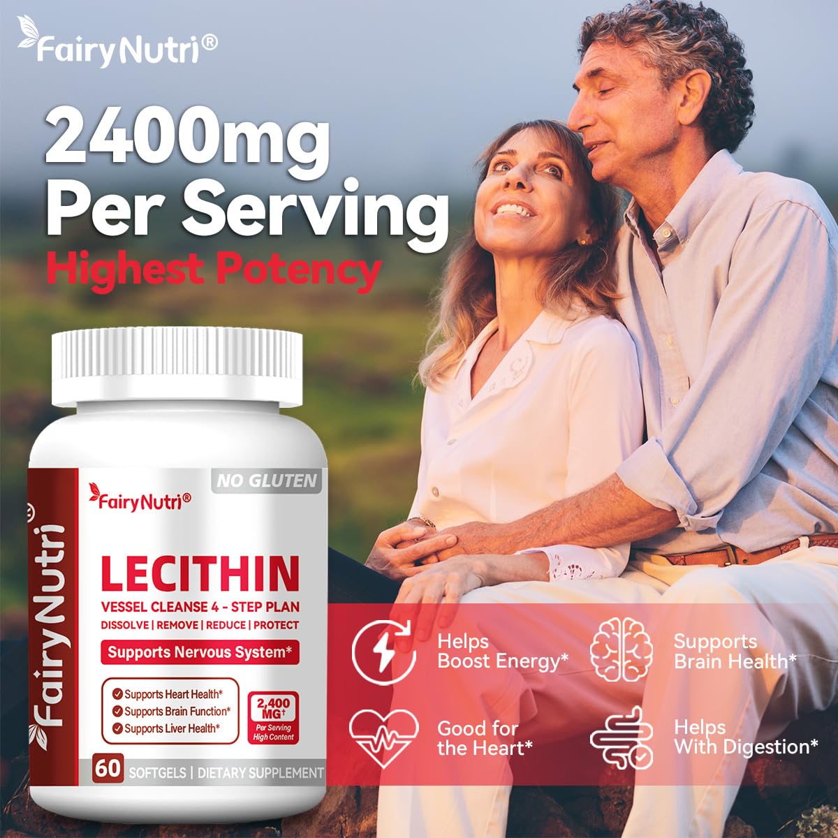 fairynutri Lecithin 2400mg Softgels 60