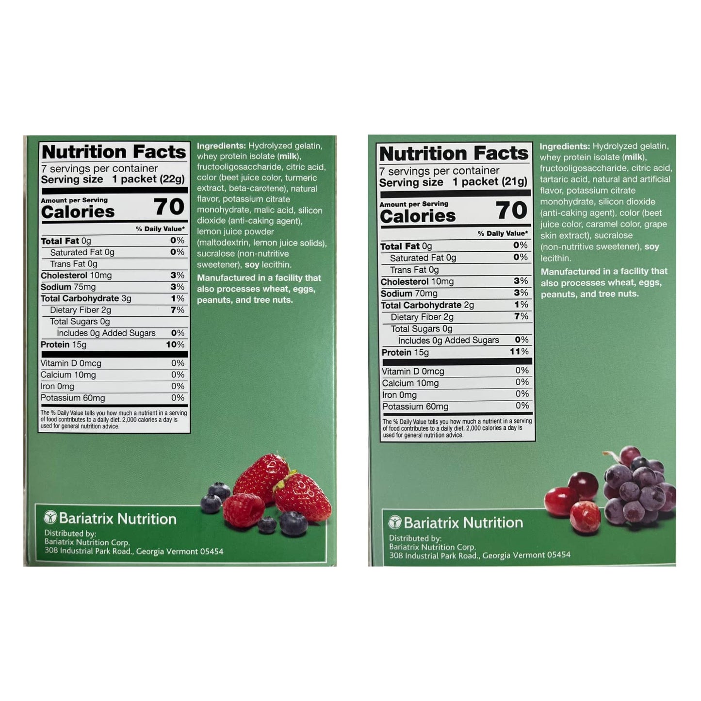 ProtiFit High Protein Berry Blast & Cranberry Grape Fruit Drink Powder 0.776