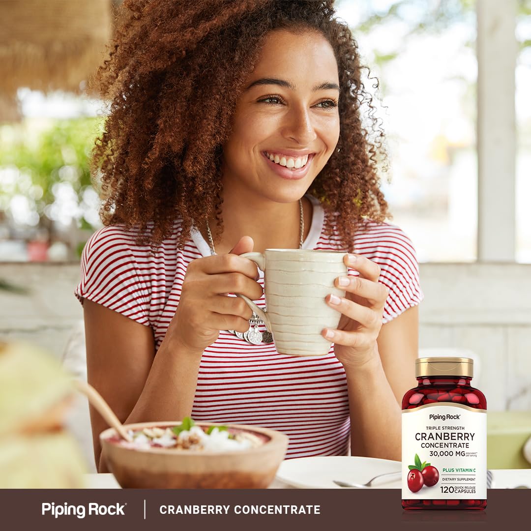 Piping Rock Cranberry Capsules, 120 Count