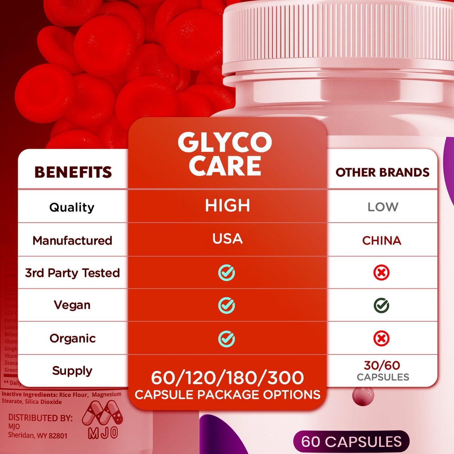MJO Glyco Care Capsules, 120 Capsules